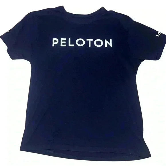 Peloton 100 ride milestone black tshirt size S unisex - Picture 2 of 7
